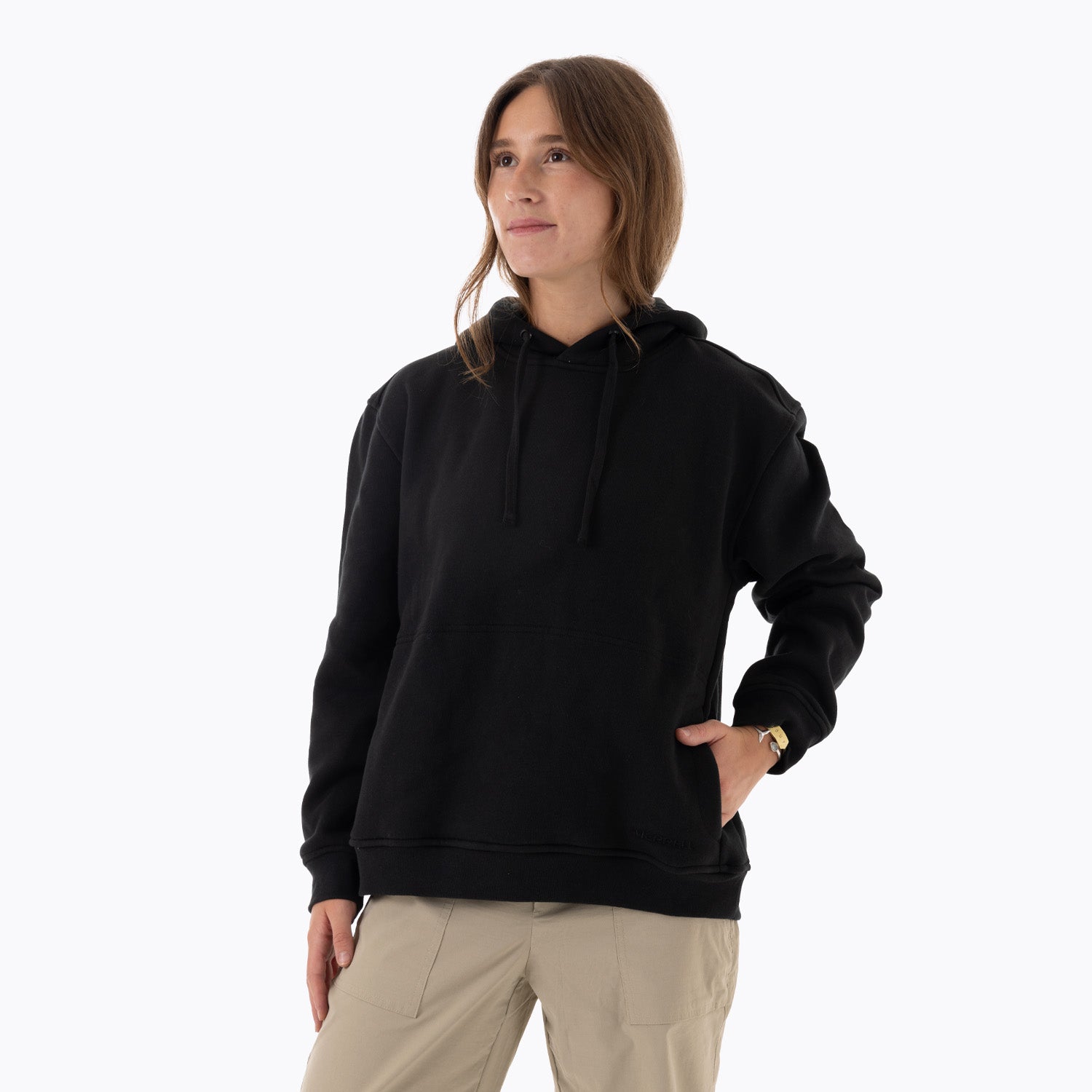 Poleron Mujer Relaxed Hoodie Negro Merrell
