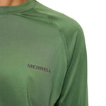 Polera Manga Larga Hombre Tech Verde Merrell