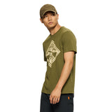 Polera Manga Corta Hombre Worry Less Verde Merrell