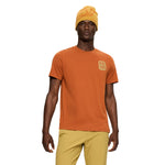 Polera Manga Corta Hombre Nature Naranjo Merrell