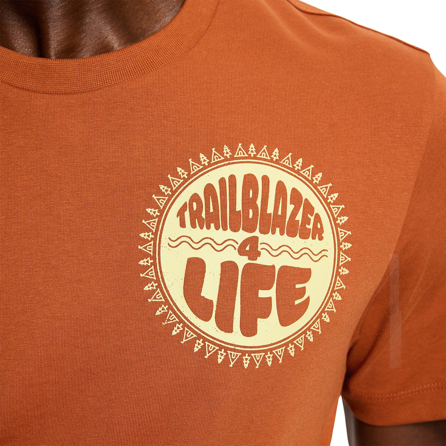 Polera Manga Corta Hombre For Life Naranjo Merrell