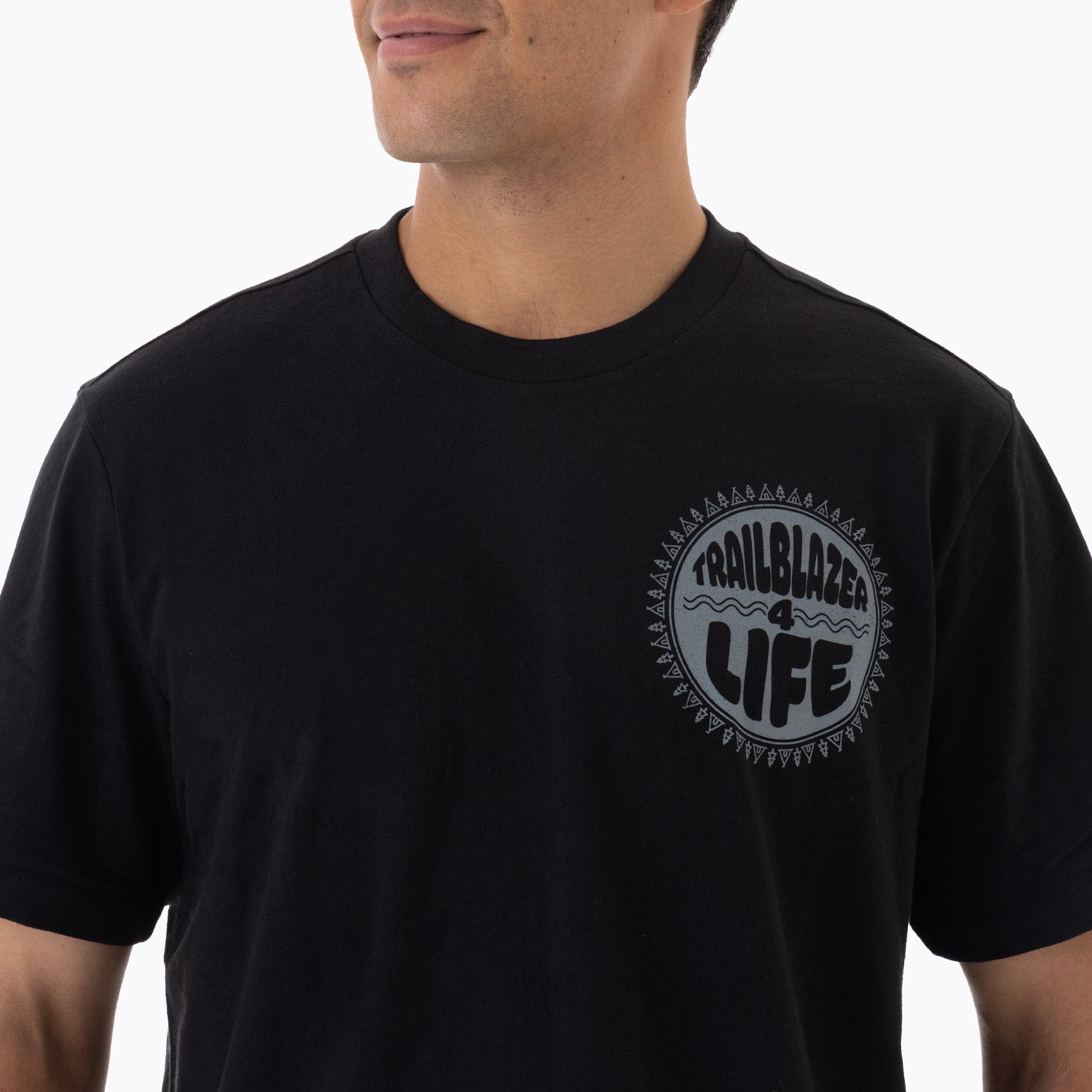 Polera Manga Corta Hombre Trailblazer 4 Life Negro Merrell