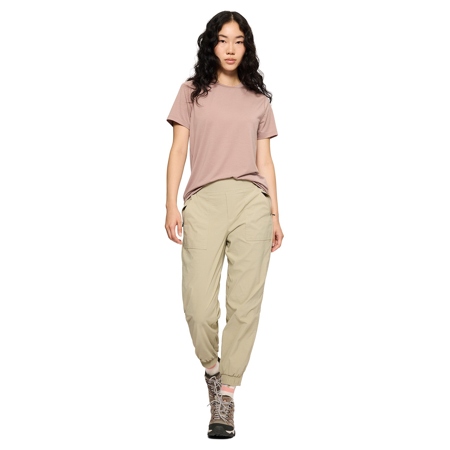 Polera Manga Corta Mujer Every Tencel Rosado Merrell