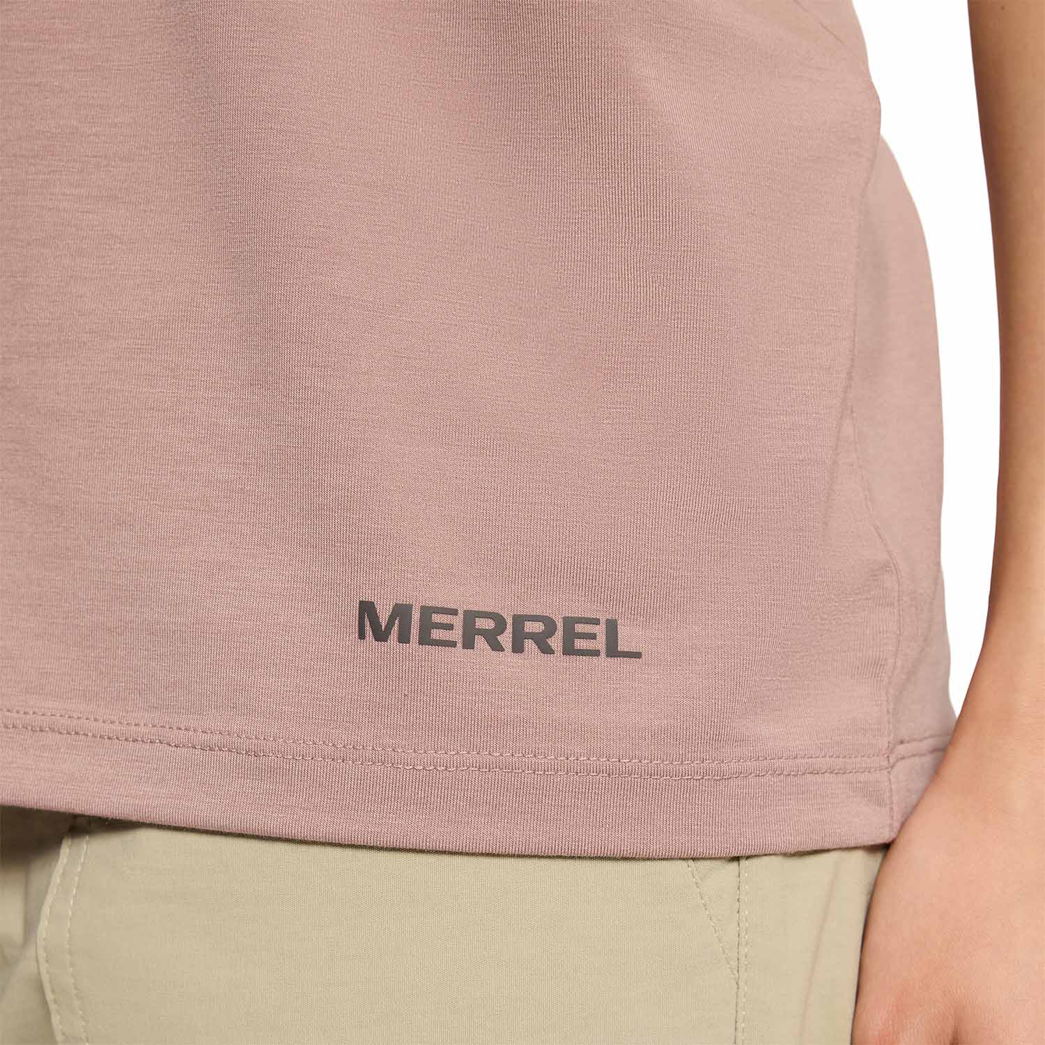 Polera Manga Corta Mujer Every Tencel Rosado Merrell