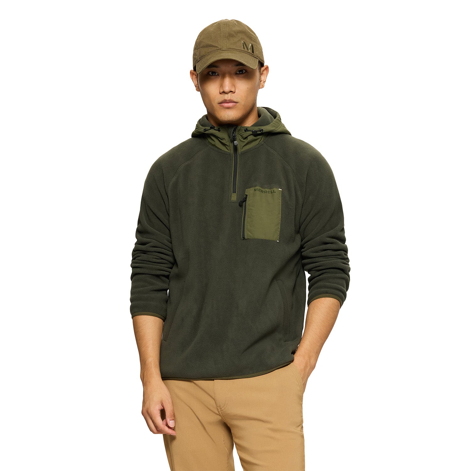 Polar Hombre Hooded Fleece Café Merrell
