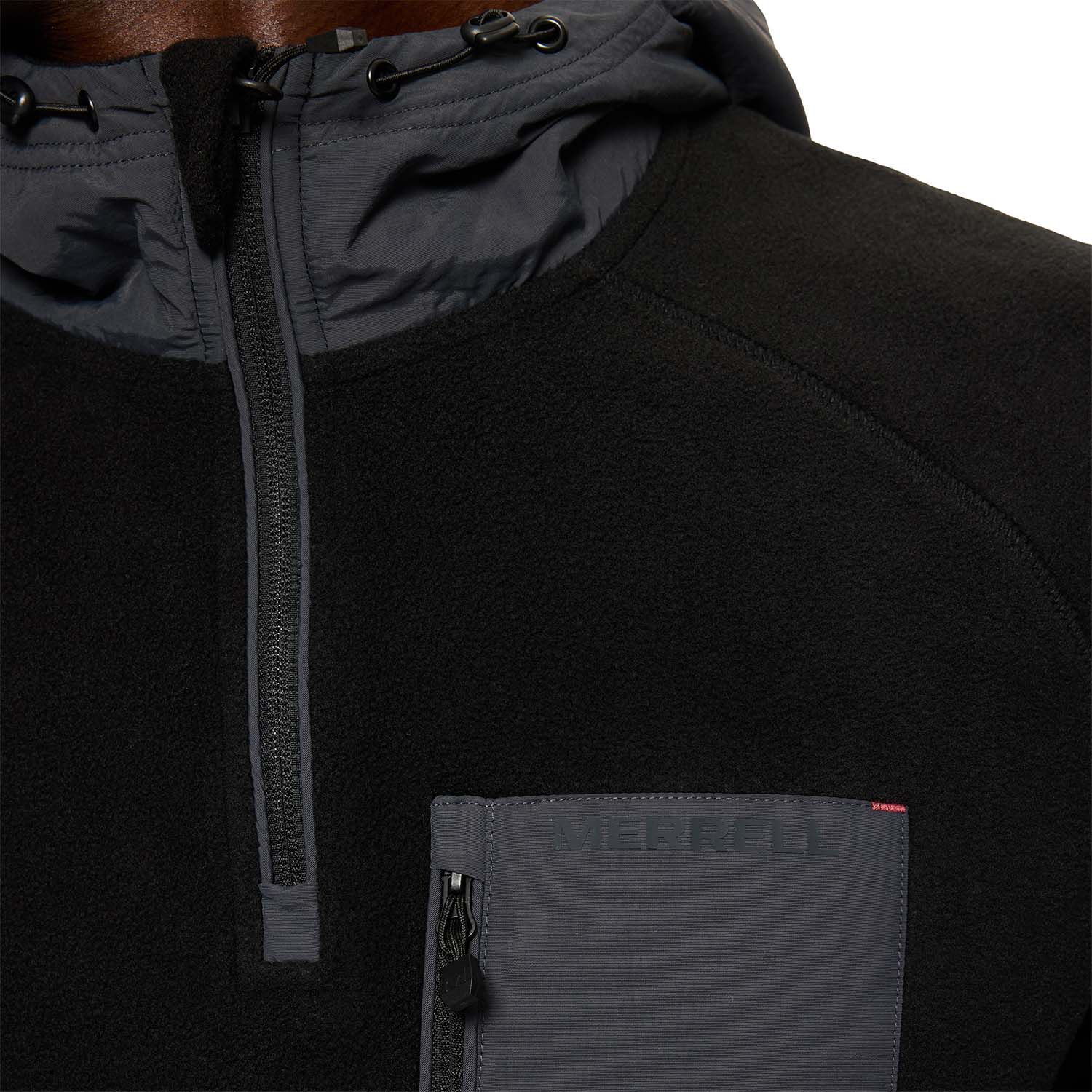 Polar Hombre Hooded Fleece Negro Merrell