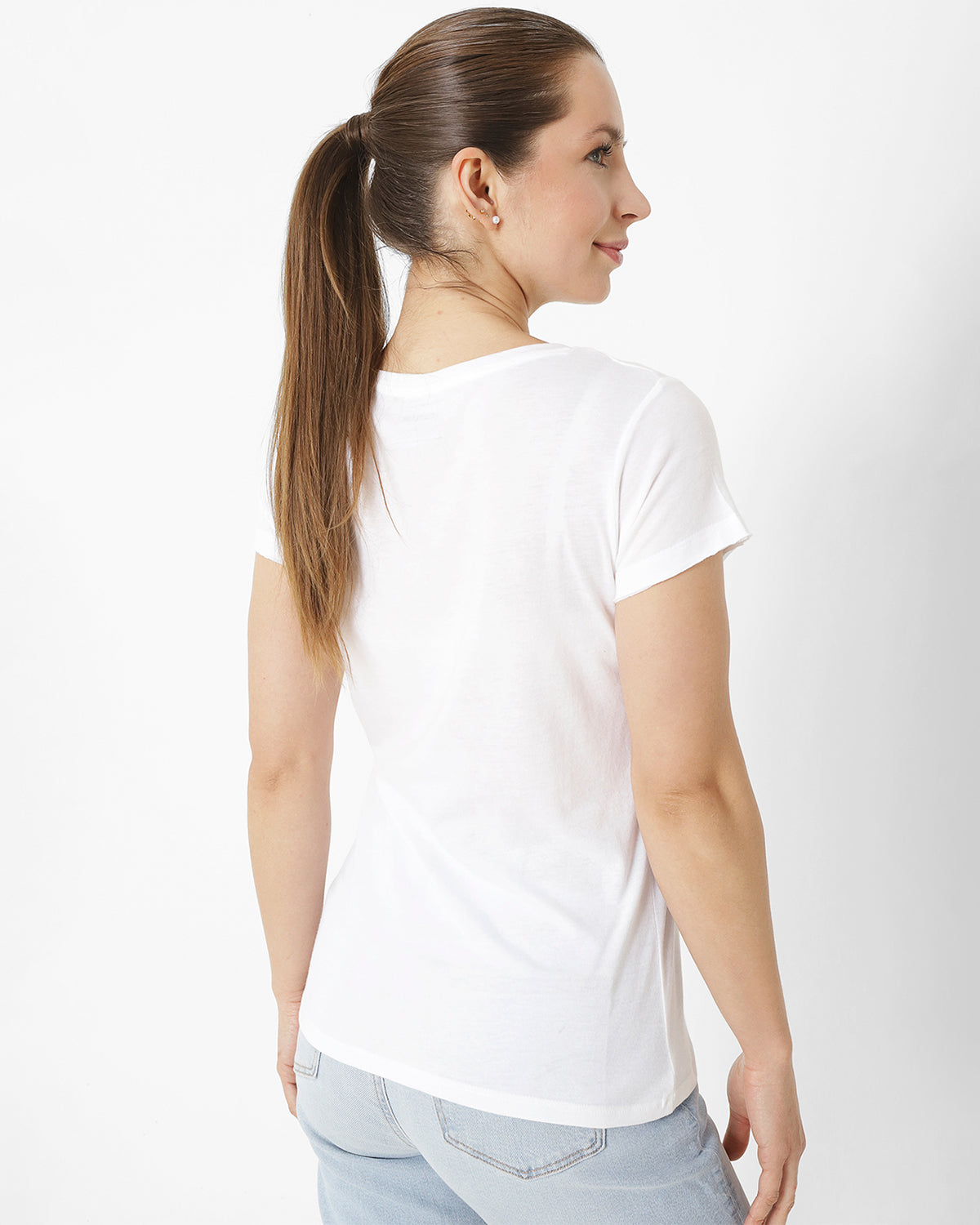 Polera Manga Corta Casual Mujer ROOTED IN TRADITION TEE BLANCO CAT