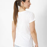 Polera Manga Corta Casual Mujer ROOTED IN TRADITION TEE BLANCO CAT