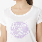 Polera Manga Corta Casual Mujer ROOTED IN TRADITION TEE BLANCO CAT