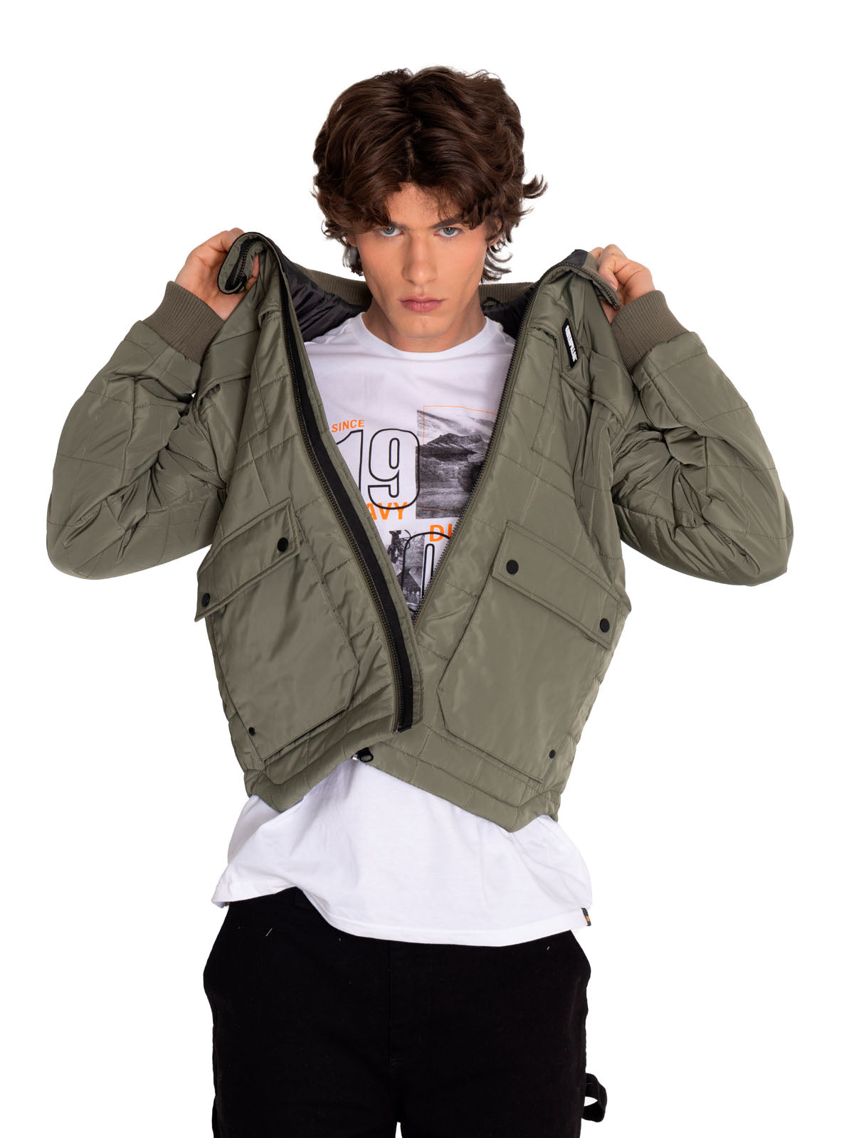 Chaqueta Casual Hombre Terrain Jacket Azul Cat