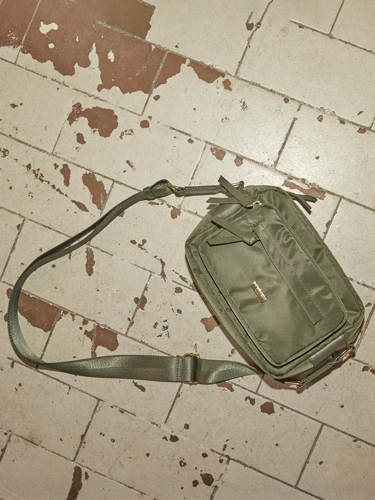 Cartera Casual Mujer Regular Crossbody Verde Cat
