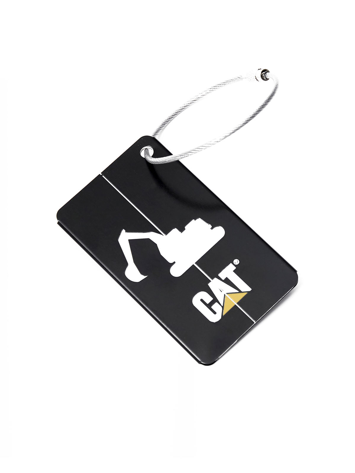 Llavero para Equipaje Unisex Metal Luggage Tag Negro Cat
