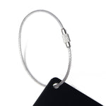 Llavero para Equipaje Unisex Metal Luggage Tag Negro Cat
