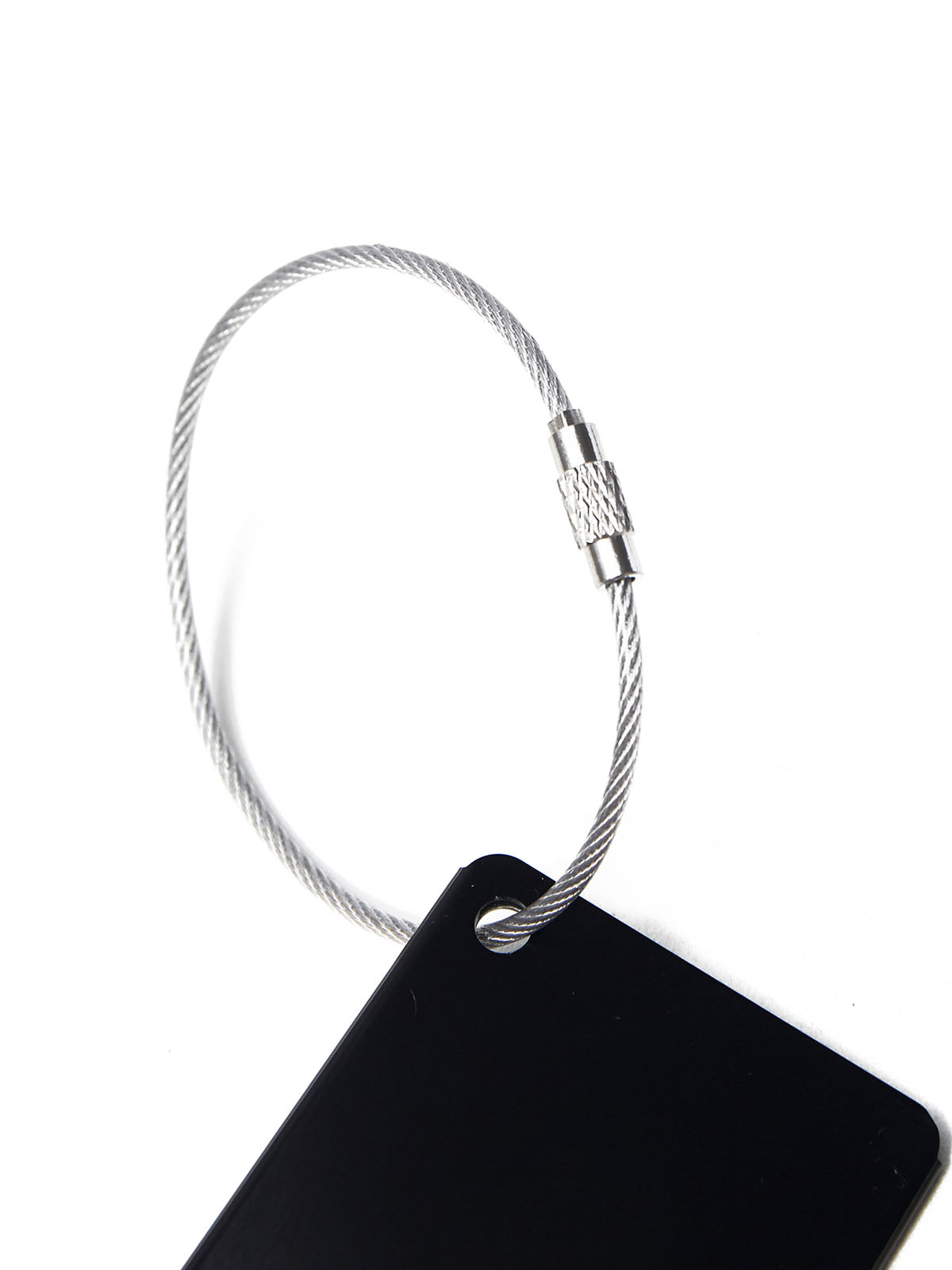 Llavero para Equipaje Unisex Metal Luggage Tag Negro Cat