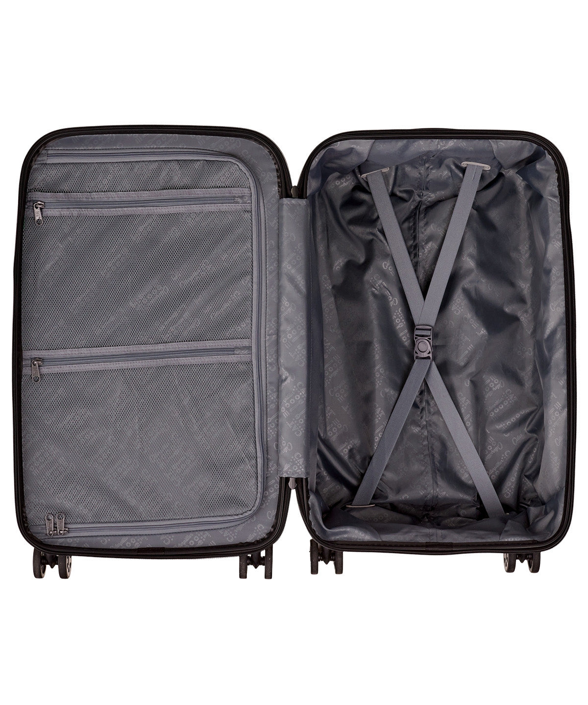 Maleta Mediana Industrial Plate Trunk Negro Cat