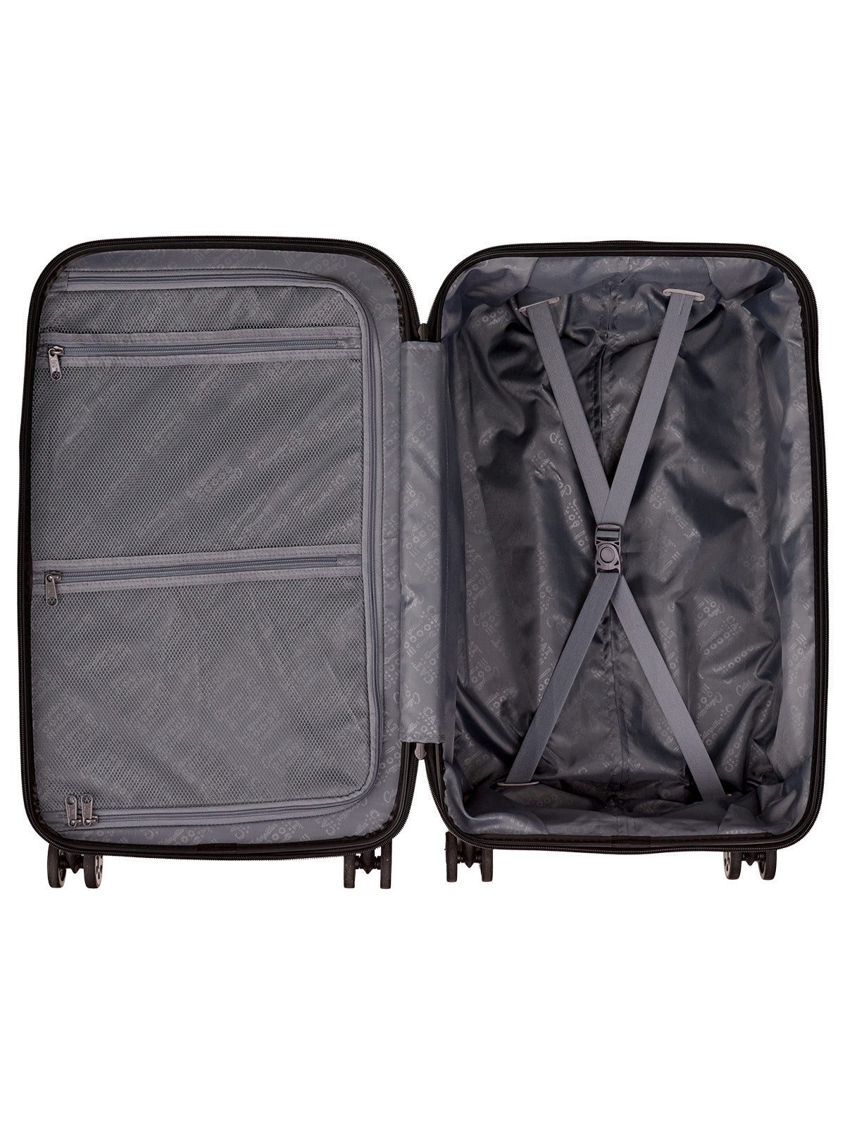 Maleta Mediana Industrial Plate Trunk Negro Cat