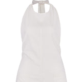 Jardinera Mujer Halter Lino Crudo BSoulxRKF