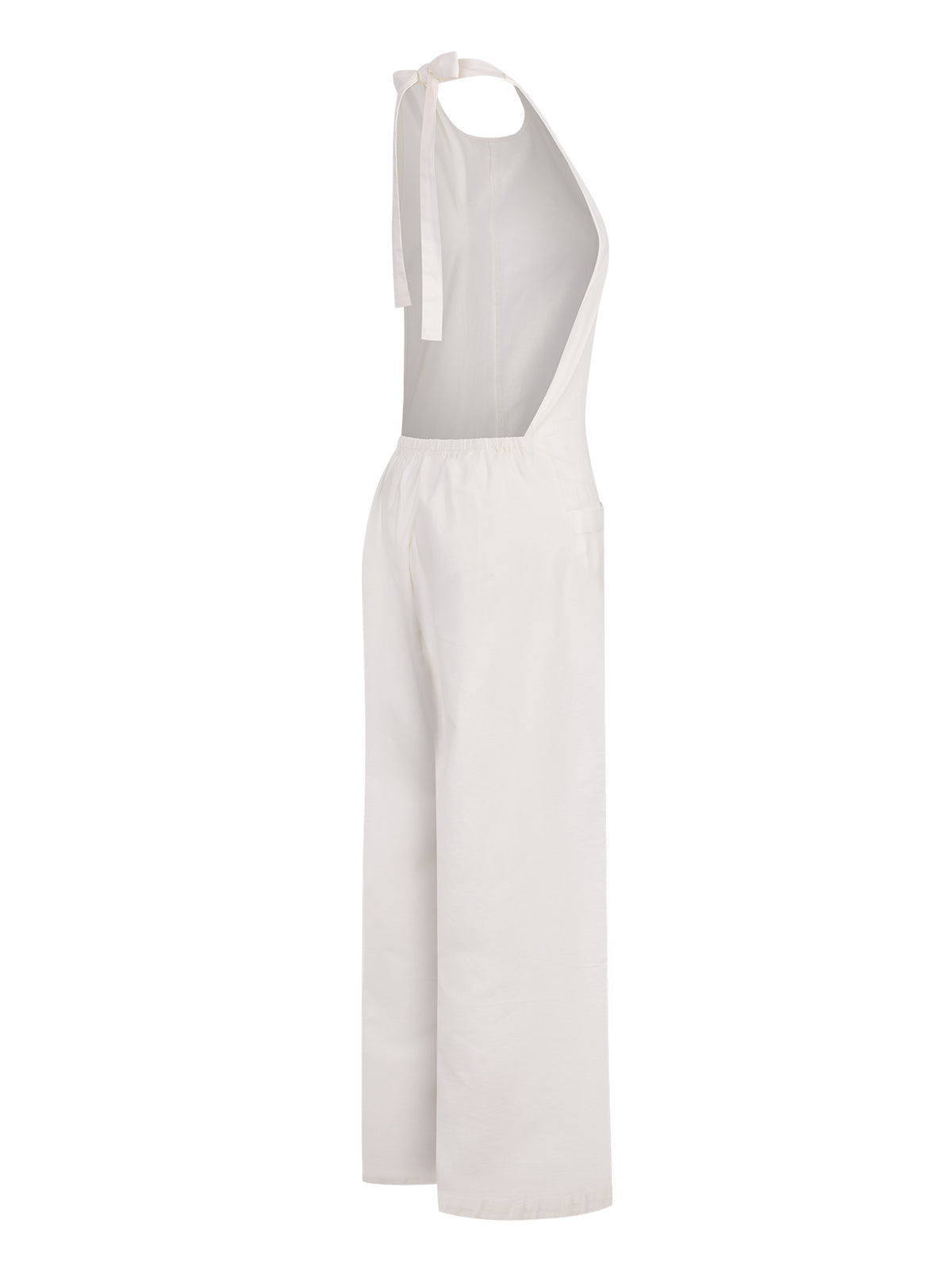 Jardinera Mujer Halter Lino Crudo BSoulxRKF