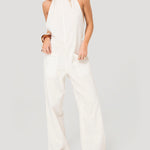 Jardinera Mujer Halter Lino Crudo BSoulxRKF