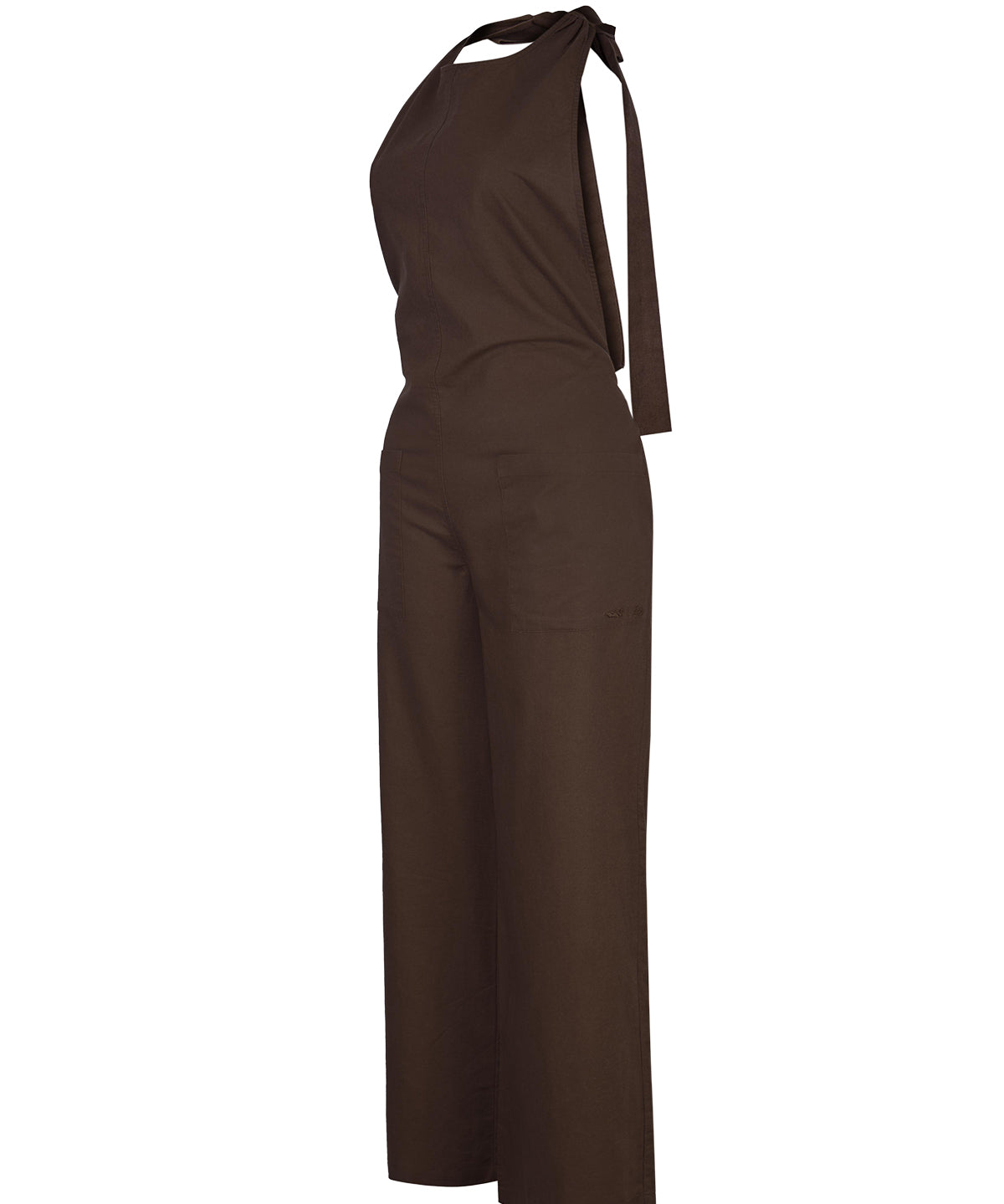 Jardinera Mujer Halter Lino Café BSoulxRKF