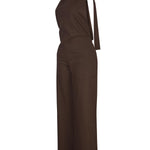 Jardinera Mujer Halter Lino Café BSoulxRKF