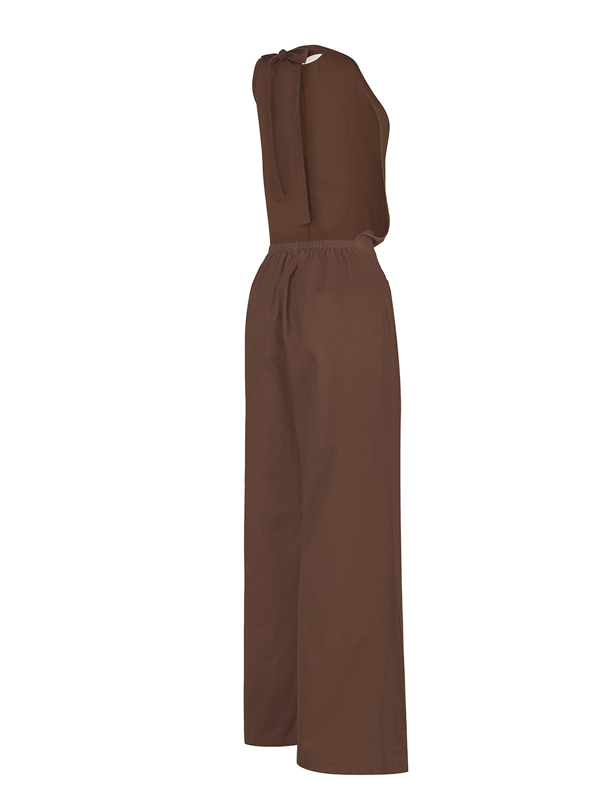 Jardinera Mujer Halter Lino Café BSoulxRKF