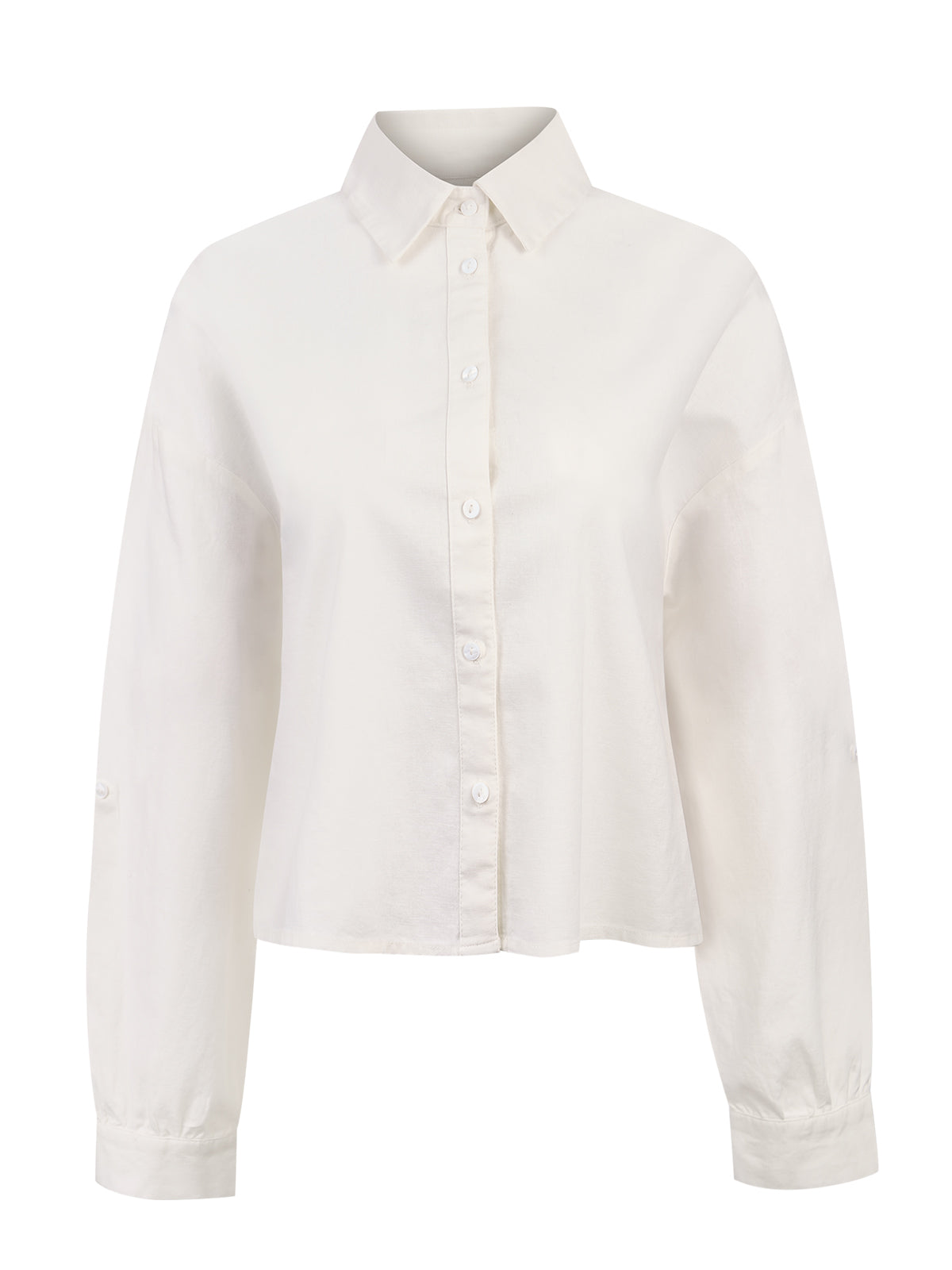 Blusa Mujer Lino Crudo BsoulxRKF