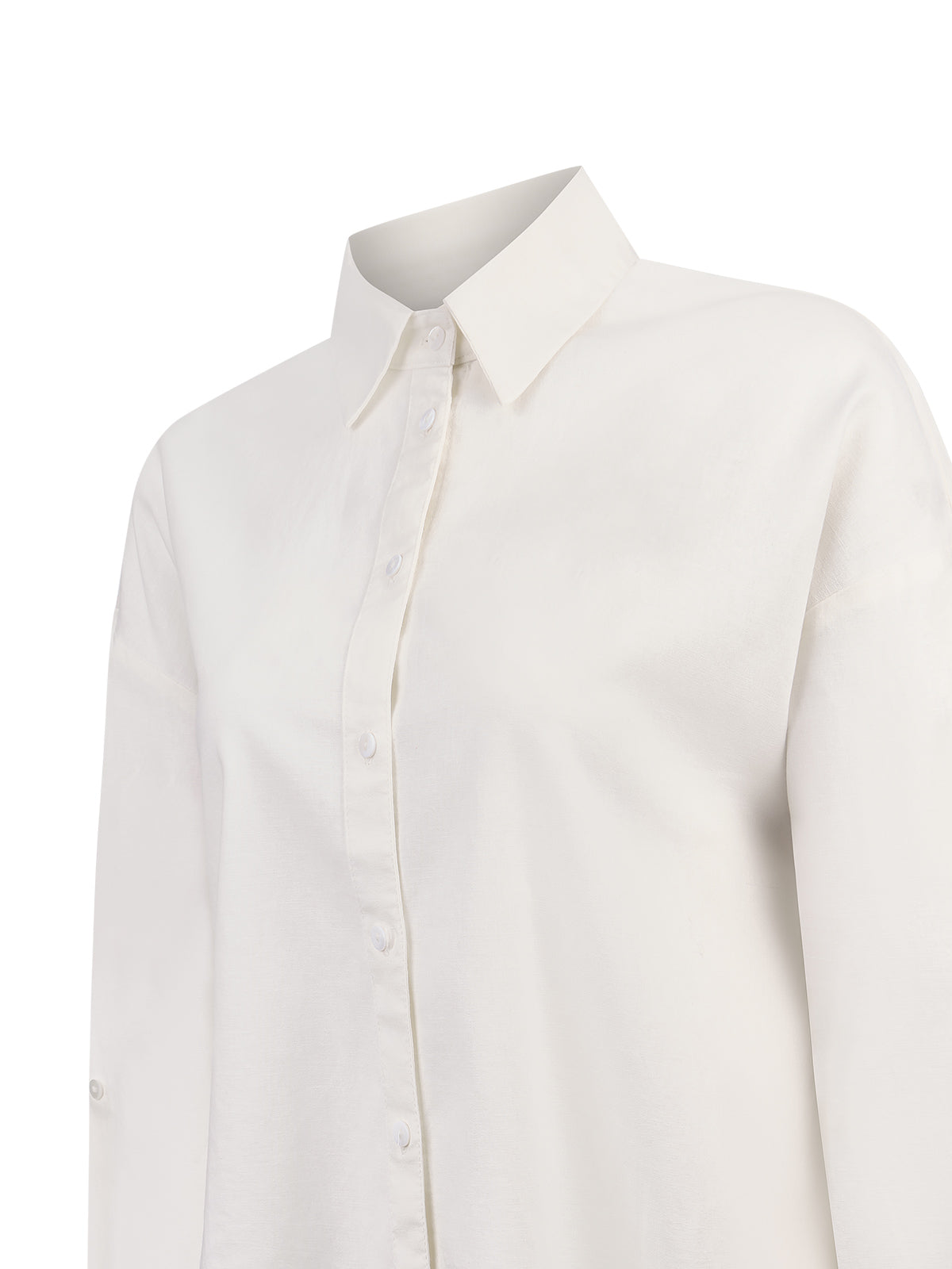Blusa Mujer Lino Crudo BsoulxRKF