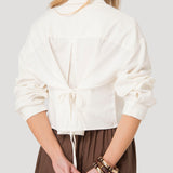 Blusa Mujer Lino Crudo BsoulxRKF