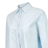 Blusa Mujer Lino Celeste BsoulxRKF