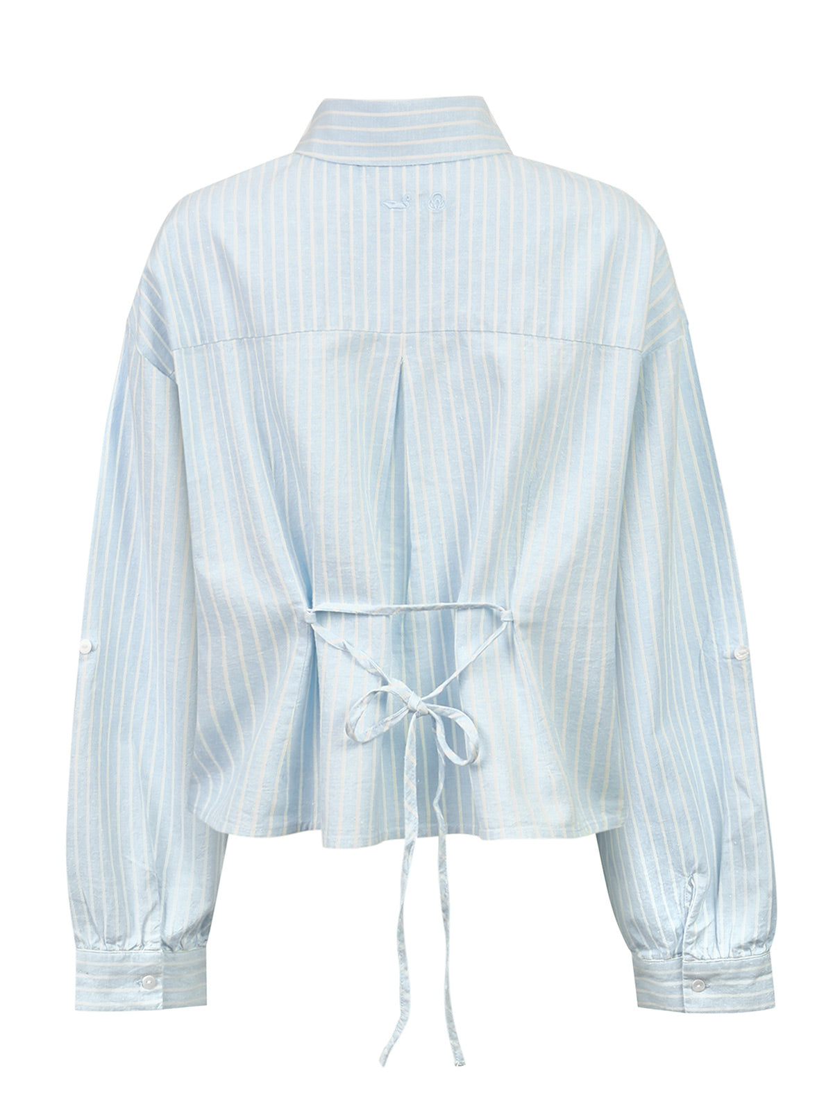 Blusa Mujer Lino Celeste BsoulxRKF