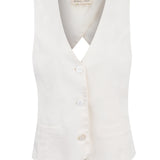 Gilet Mujer Lino Crudo BsoulxRKF