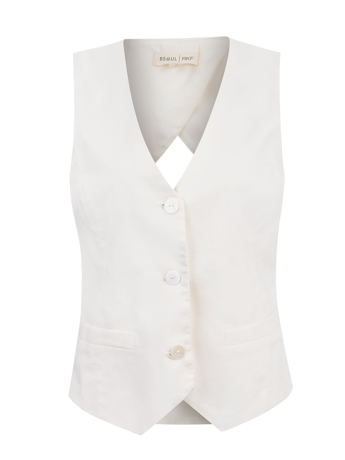 Gilet Mujer Lino Crudo BsoulxRKF