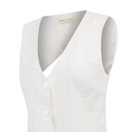 Gilet Mujer Lino Crudo BsoulxRKF