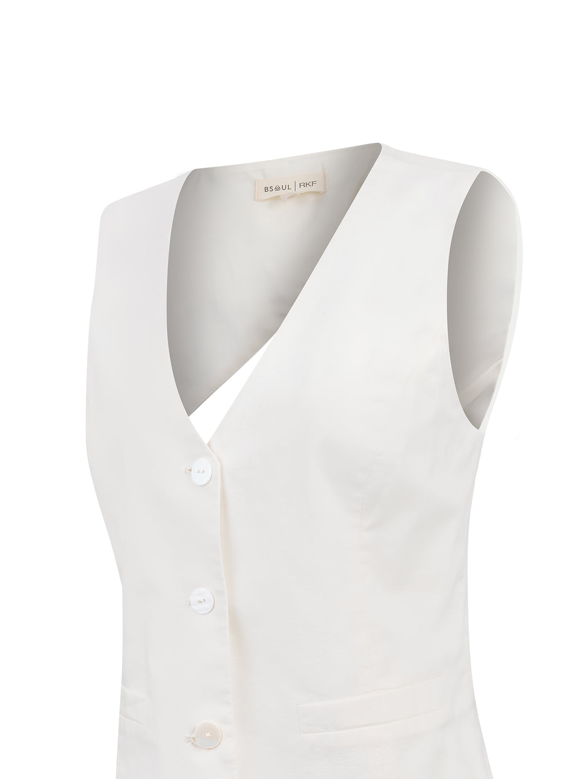 Gilet Mujer Lino Crudo BsoulxRKF