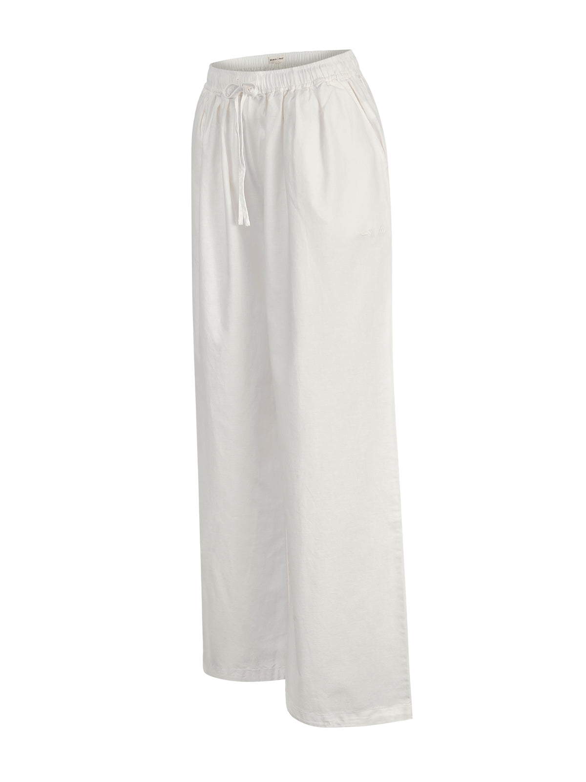 Pantalón Mujer Lino Crudo BSoulxRKF