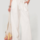 Pantalón Mujer Lino Crudo BSoulxRKF