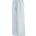 Pantalón Mujer Lino Celeste BSoulxRKF