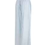 Pantalón Mujer Lino Celeste BSoulxRKF