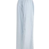 Pantalón Mujer Lino Celeste BSoulxRKF