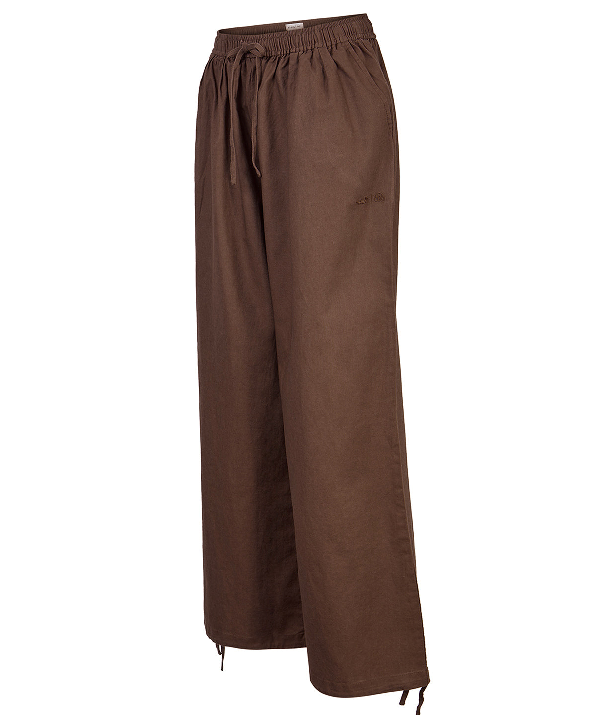 Pantalón Mujer Lino Café BsoulxRKF