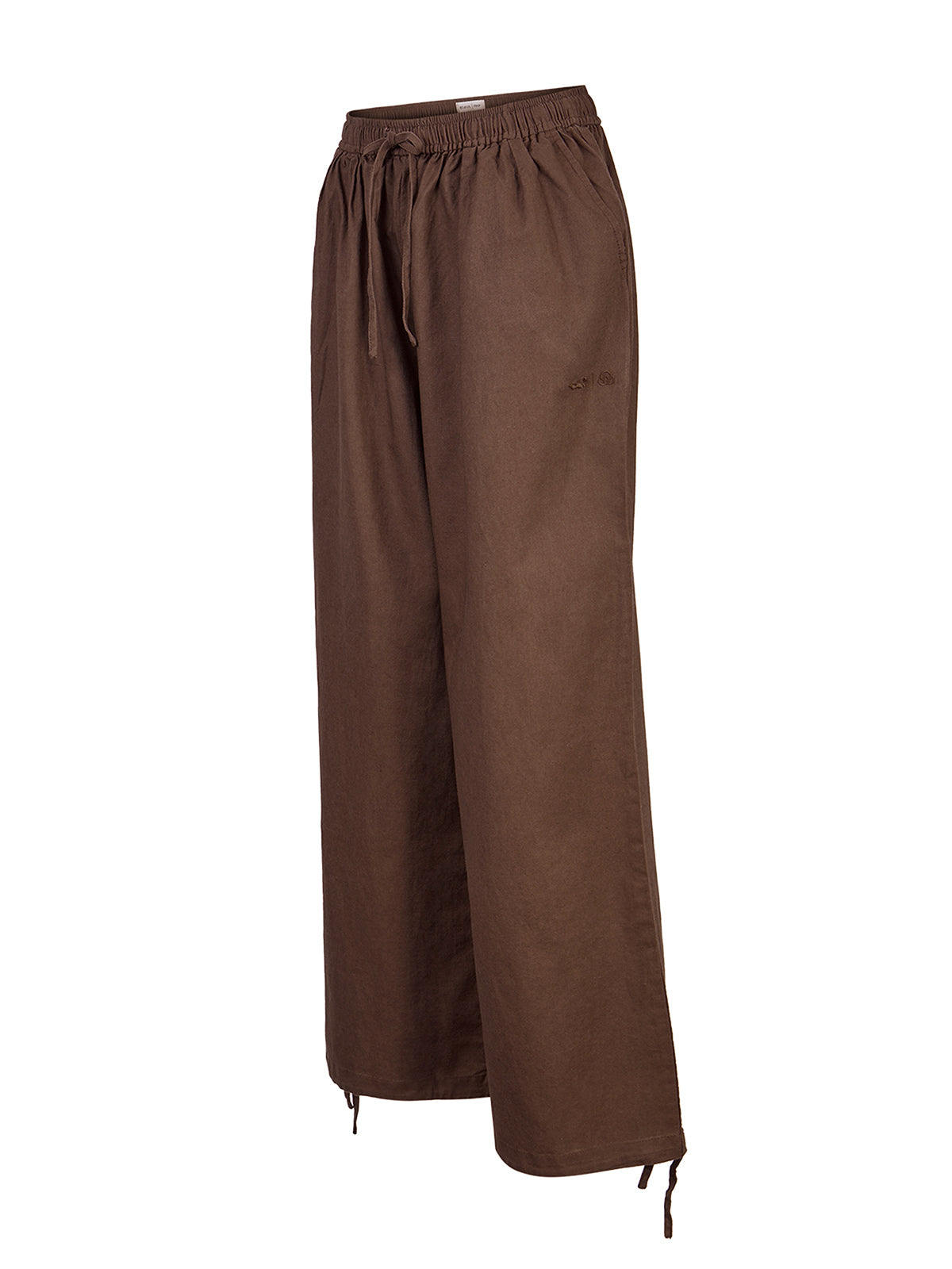 Pantalón Mujer Lino Café BsoulxRKF