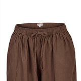 Pantalón Mujer Lino Café BsoulxRKF