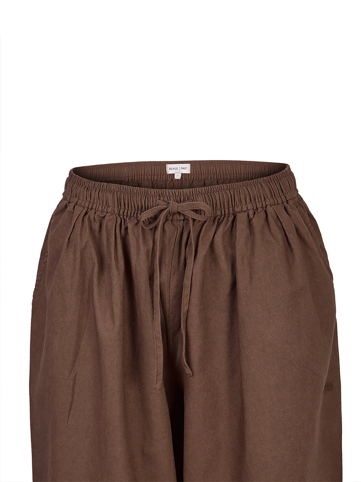 Pantalón Mujer Lino Café BsoulxRKF