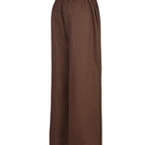 Pantalón Mujer Lino Café BsoulxRKF