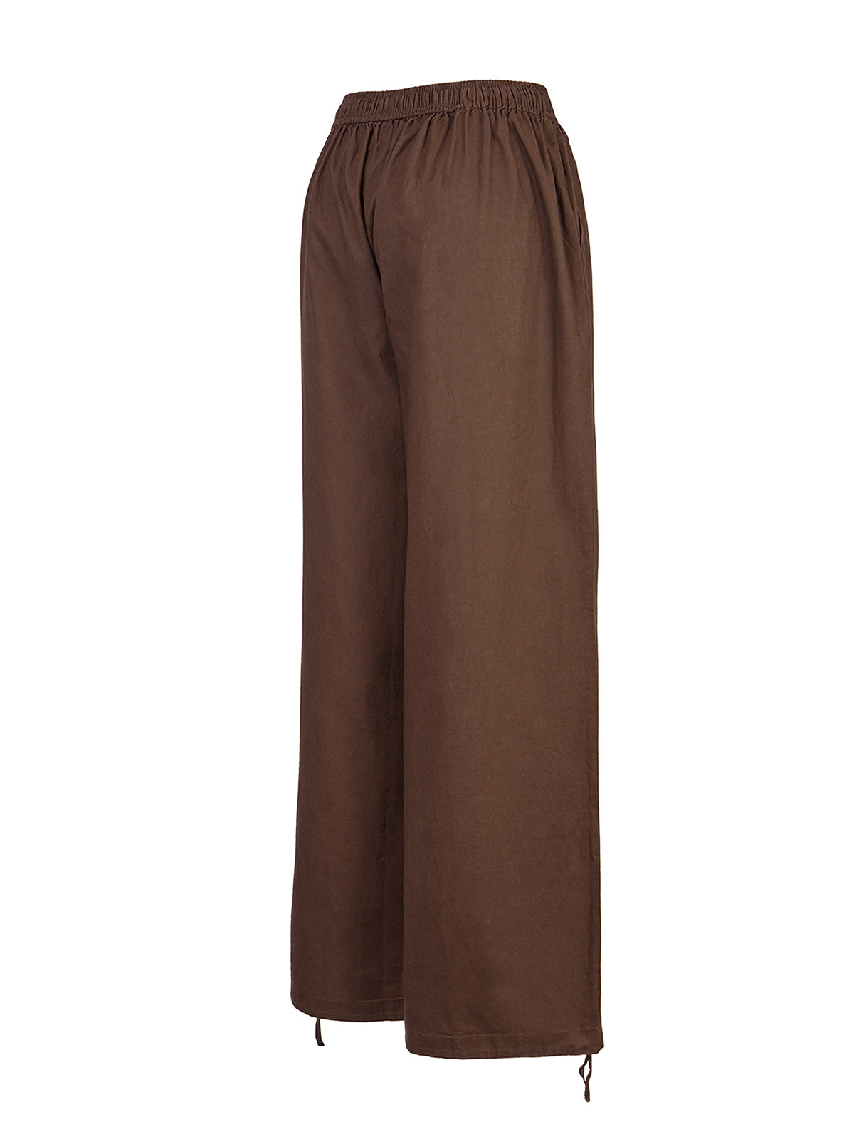 Pantalón Mujer Lino Café BsoulxRKF