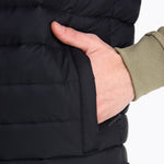 Parka Pluma Sin Mangas Hombre Taihape Negro Merrell