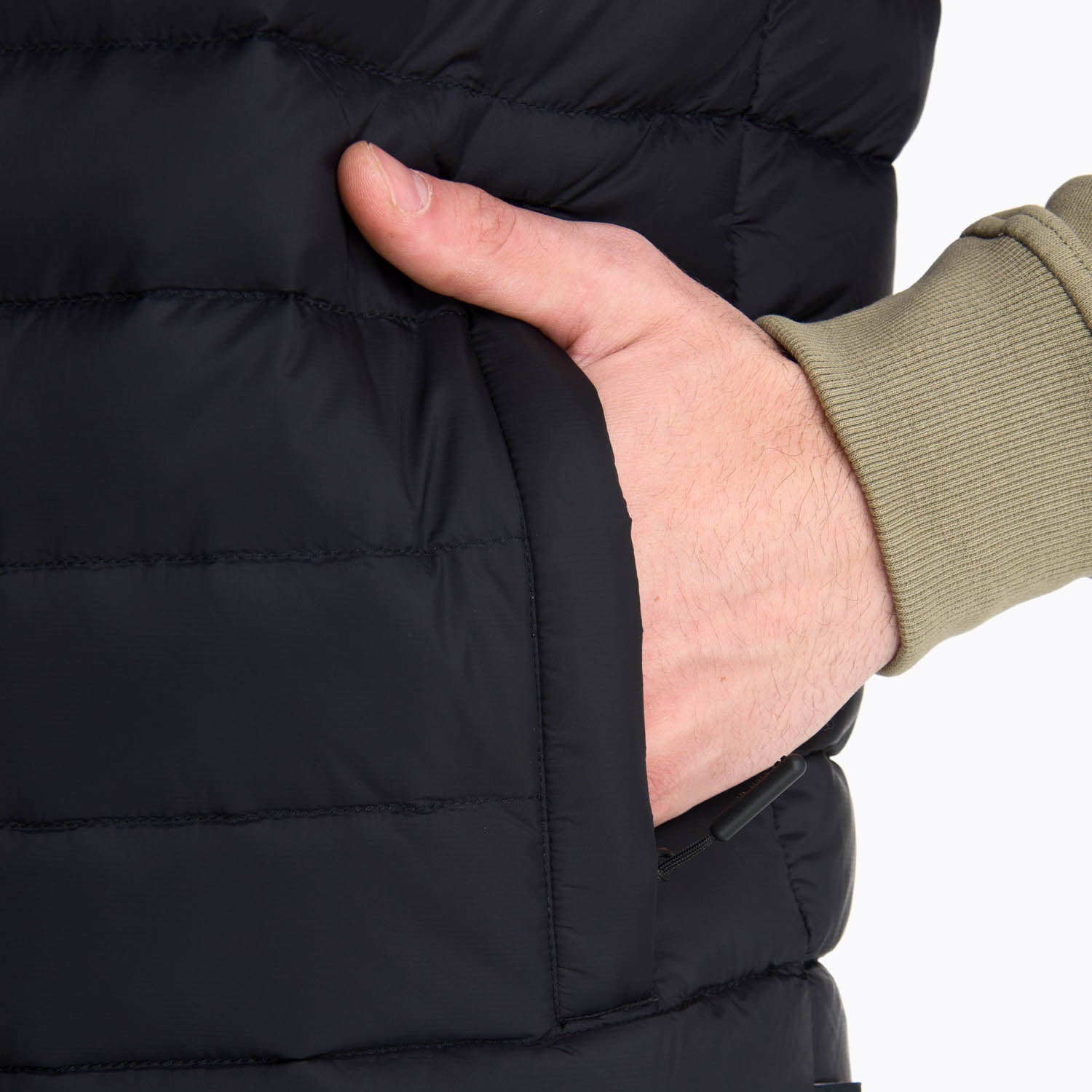 Parka Pluma Sin Mangas Hombre Taihape Negro Merrell