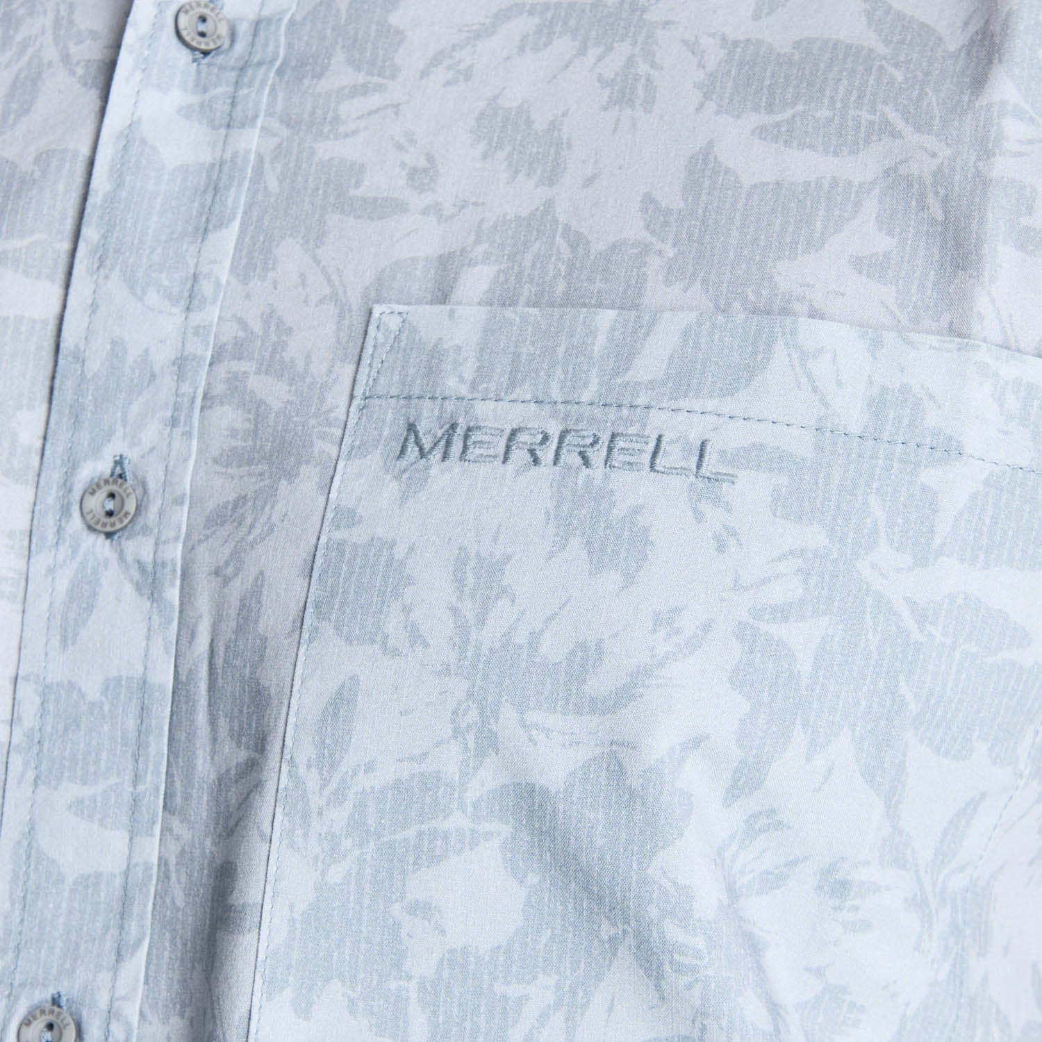 Camisa Manga Corta Hombre Bluff Gris Claro Merrell