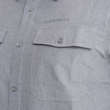 Camisa Manga Corta Hombre Akaroa Gris Merrell